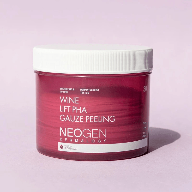 Tampons exfoliants en gaze de coton infusés au polyphénols de vin"BIO - PEEL GAUZE PEELING WINE" - 30 pads - Jasumin