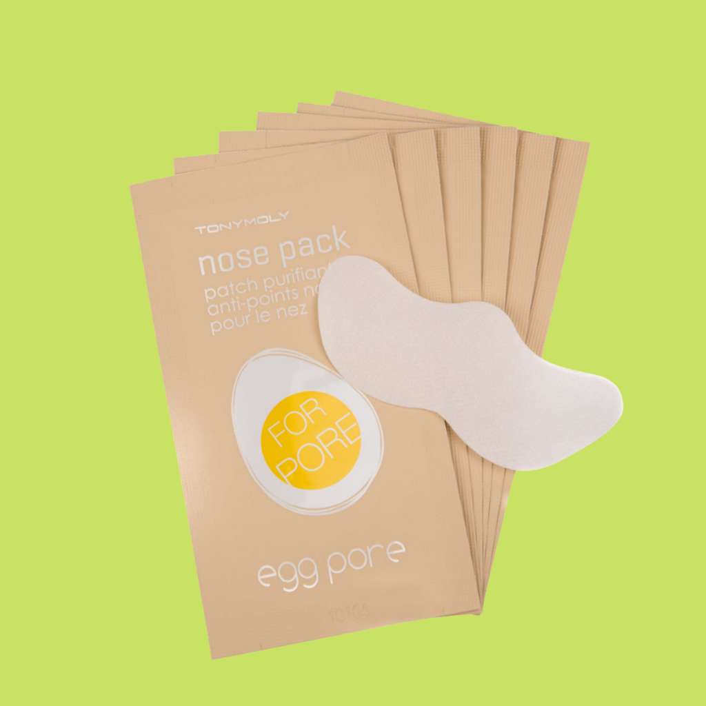 Patch nettoyant points noirs et points blancs pour le nez " Egg pore nose pack" - Jasumin