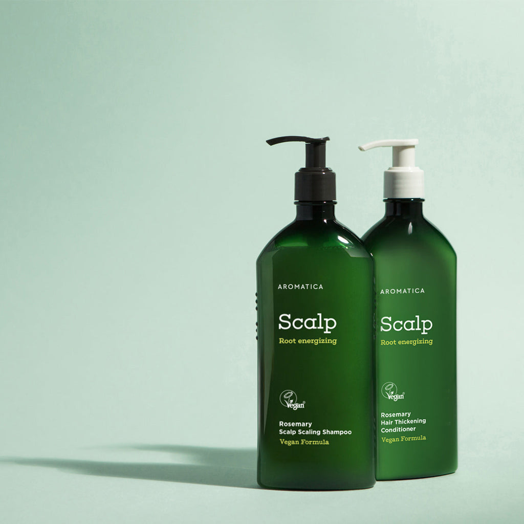 Shampooing végétalien fortifiant pour le cuir chevelu antipelliculaire "Rosemary Scalp Scaling shampoo 900ml(Jumbo)" - 900 ml - Jasumin