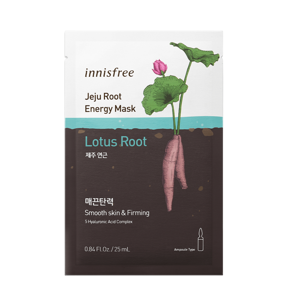 Masque Racine de Jeju à la racine de lotus ( peau lisse et revitalisée ) " Jeju Root Energy Mask Lotus Root "  - 25 ml - Jasumin